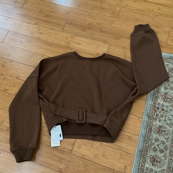 Sold eBay NWT Commense Pullover sold out online Belted Short Sweatshirt - Picture 6 of 10